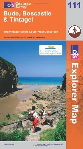 Bude, Boscastle and Tintagel (OS Explore... by Ordnance Survey Sheet map, folded