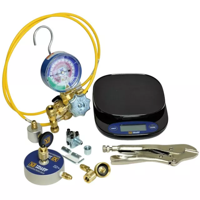 Yellow Jacket 61001 Hydrocarbon System Charging Kit for R-290 R-600a Scale Gauge