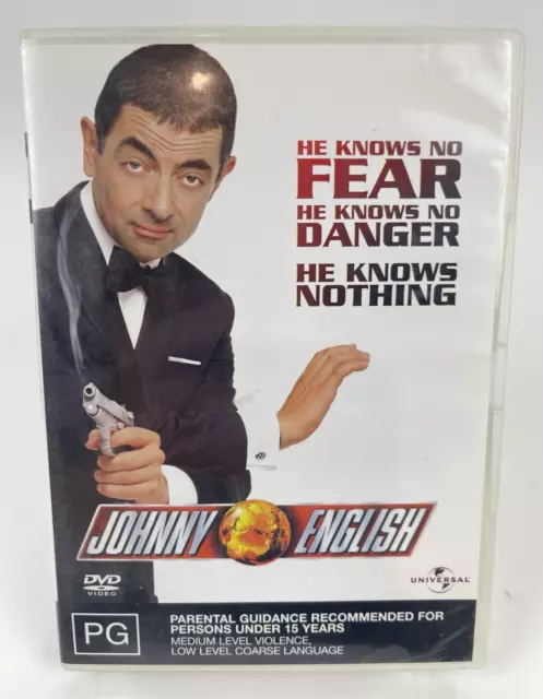 Johnny English - DVD Movie (Region 4 & 2) Rowan Atkinson (FREE POSTAGE)