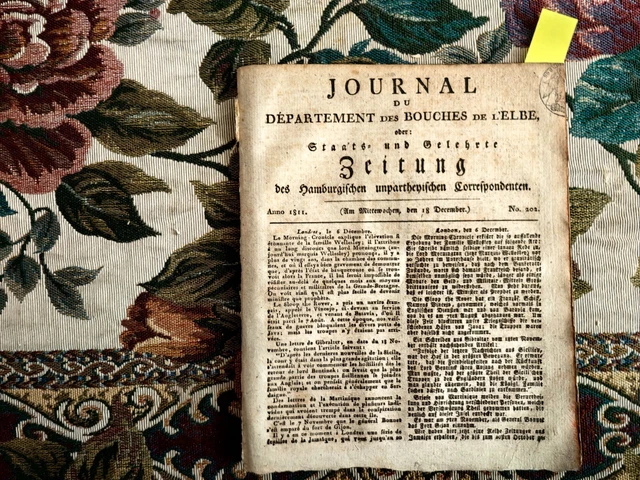 1811 Zeitung  Hamburg 202 Krieg in Spanien Bayern bayrische Armee in Spanien