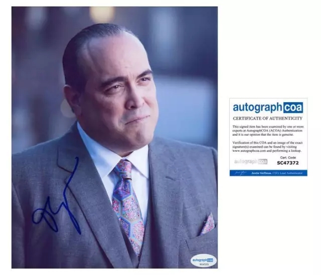 David Zayas "Gotham" AUTOGRAPH Signed 'Sal Maroni' Autographed 8x10 Photo ACOA