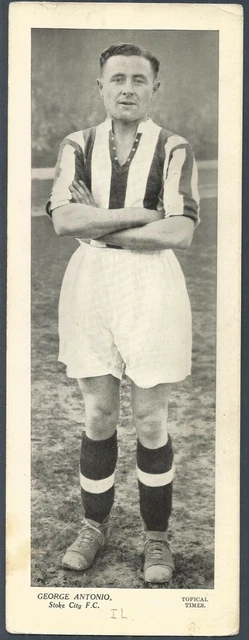 Topical Times Footballer 1938-Stoke City-George Antonio