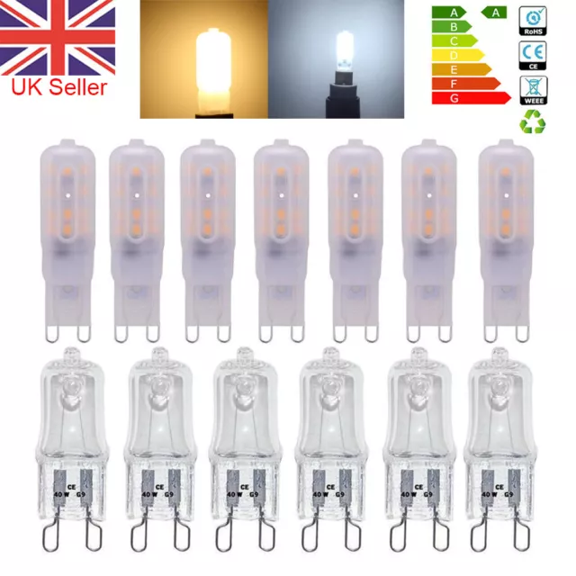 LED G9 8W Dimmable Bulbs 25W 40W 60W Capsule Halogen Bulbs Replace Light Lamp UK