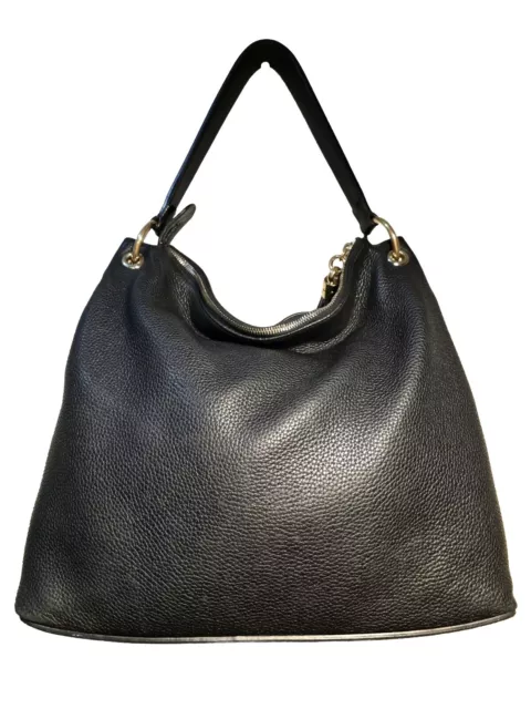 GUCCI Soho Black Hobo Leather 2 Way Shoulder Bag 536194 3