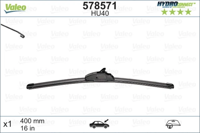 Wischblatt Scheibenwischer HYDROCONNECT UPGRADE VALEO 578571 für MERCEDES OPEL 2