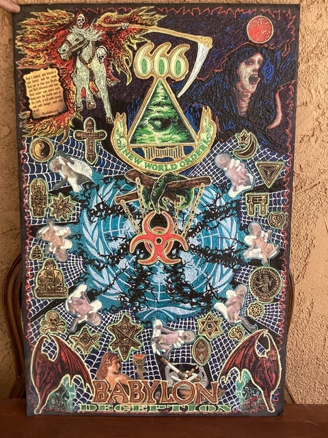 Dean Chetwynd- Original Acrylic Paintings-"Revelation 6:8"