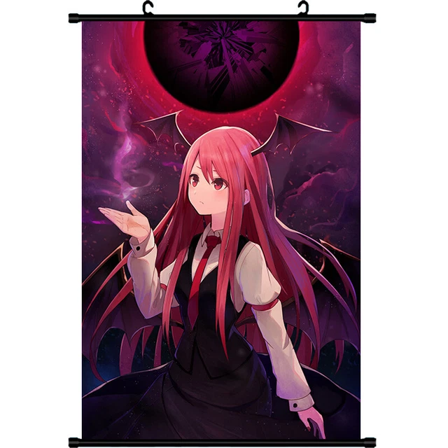 touhou koakuma Anime Cosplay HD Poster Home Decor Wall Scroll Painting 60X90cm