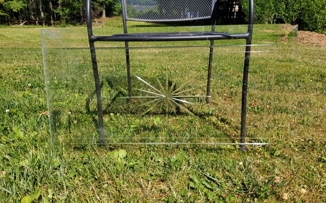 Vintage Etched Glass Panel Window, Door, Transom, Etc.