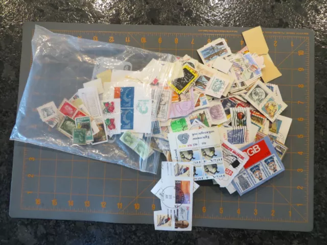 Large Lot of USA and Foreign Postage Stamps