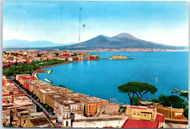 Postcard - General view - Naples, Italy