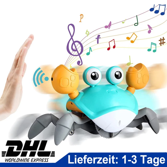 Crawling Crab Baby Toy,Crawling Crab mit Musik & LED Licht Kinder Xmas Geschenk
