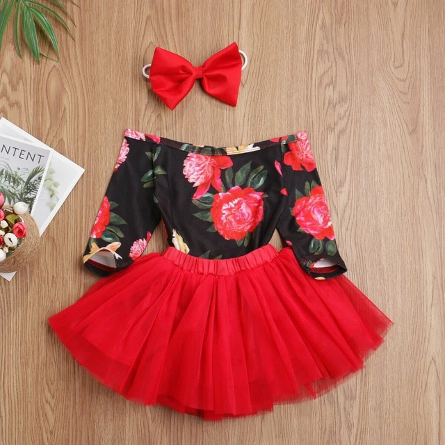 Set fascia abito tutù neonata neonata abiti abiti 2