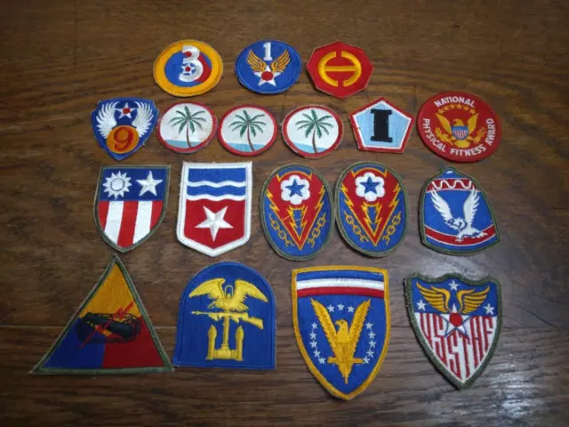 Lot Of 18 Rare Vintage Military Patch Patches Wwii Ww2