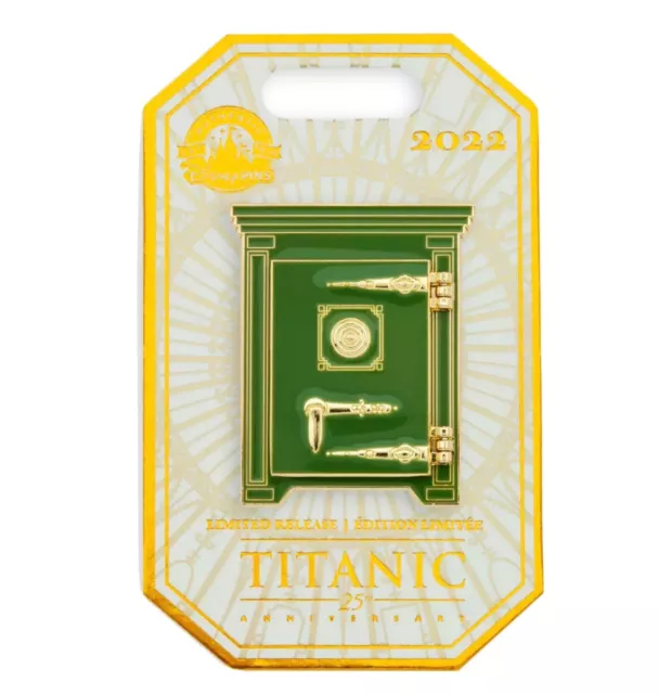 Titanic Locket Safe 25th Anniversary Pin 20th Century Fox Disney Limited Release