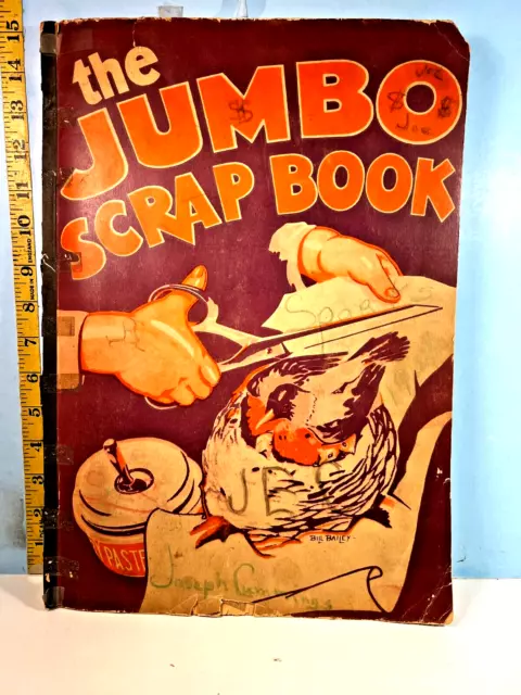 1930's The Jumbo Scrap Book Football, Boxing & Track News Clippings TONS!!!!