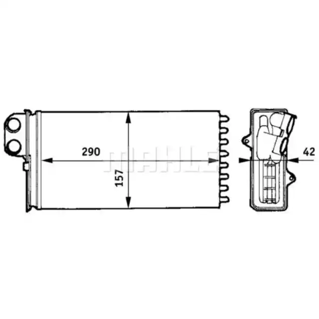 Wärmetauscher Innenraumheizung MAHLE AH 163 000S für Citroën Peugeot Land Rover