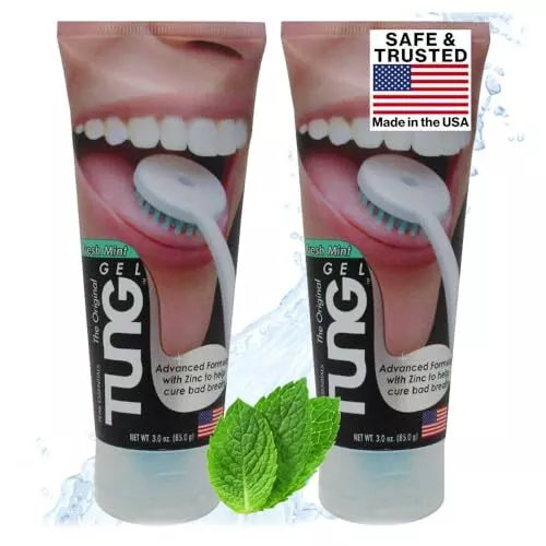 Tung Tongue Gel | Fresh Mint Tongue Cleaning Paste | Bad Breath and Halitosis...