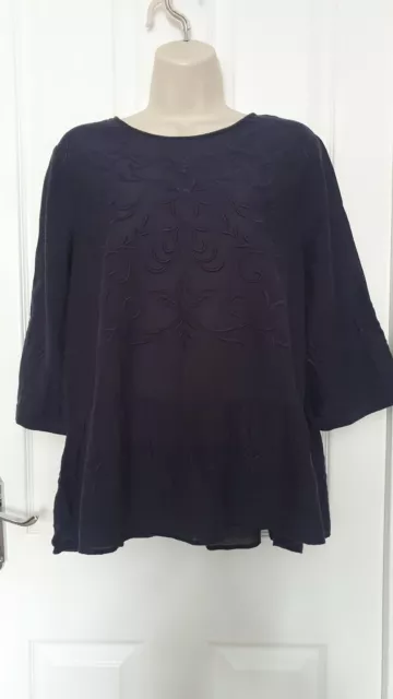 ❤️Lovely Ladies Size 16 Embroidered Blouse Top By: Next ❤️