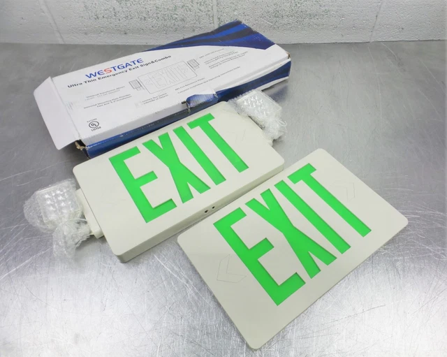 Westgate Ultra Thin Emergency Exit Sign Combo