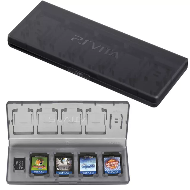 2 X Official Sony PSVita Case Game Card Holder 10 in 1 Memory & Game Card Case