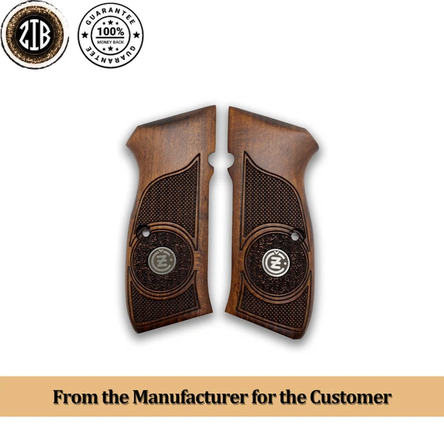 Impugnature In Legno Di Faggio Per Pistola Star BM – Zib Grips – Marroni - Foto 6