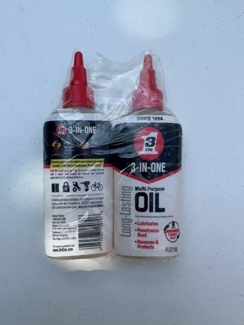 2 VINTAGE 3-IN-ONE 3-in-1 Household Oil 3oz Oil Can Handy Oilers Tins Lot  3in1 $22.36 - PicClick