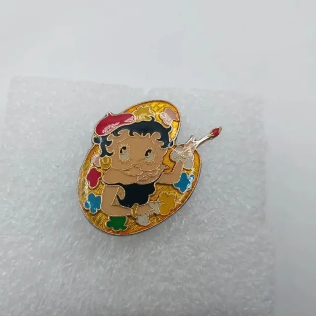 Betty Boop Enamel Artist Lapel Pin