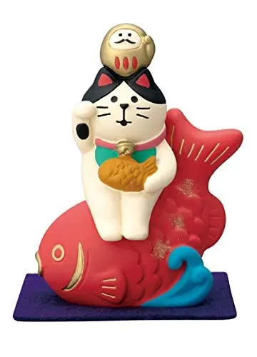 Deco Corporation Sea Tai Riding Maneki Cat Miniature Goods