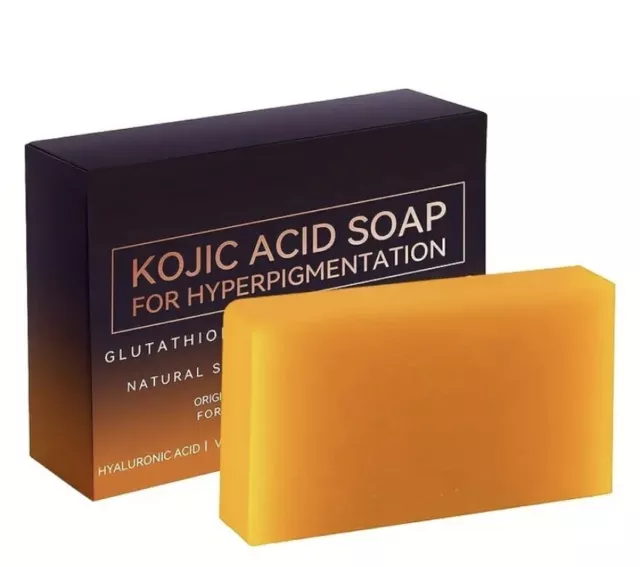 Kojic Acid Soap Glutathione for Hyperpigmentation-Unisex-adult Tangerine Scented