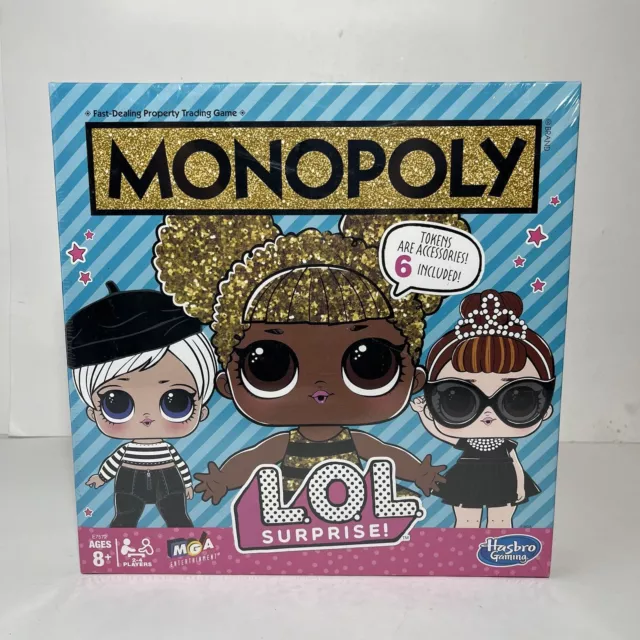LOL Surprise Monopoly Game: L.O.L. Surprise! Edition Board Game New Sealed