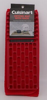 CUISINART DISH DRYING MAT WITH RACK Red