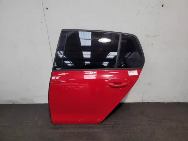 Volkswagen Golf Door Rear Passenger Side Nearside Lh 2012 5 Door Red G2 / Y3D