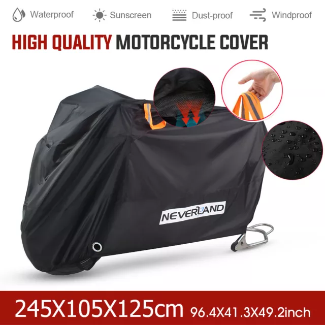 Motorcycle Motorbike Cover Scooter Waterproof Dust UV Rain Protector Ourdoor UK