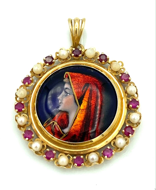 Pendentif Cœur En Or 18K Avec Diamants 0,12 Carat - 3,60g - Magnifique Occasion