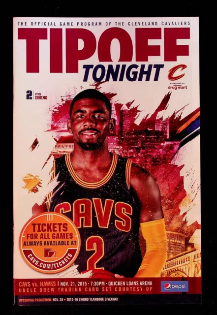 Cleveland Cavaliers Atlanta Hawks NBA Kyrie Irving Program 2015 Championship