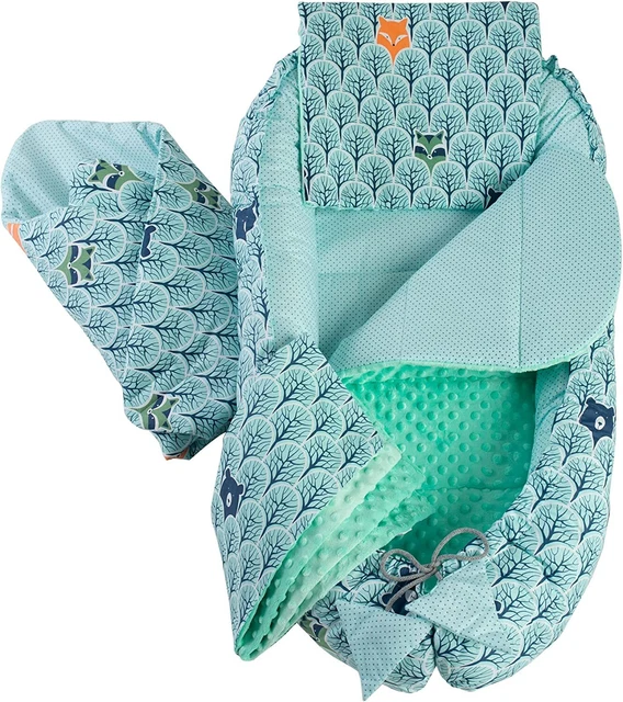 Medi Partners 5 Pièces Nid de Bébé Lot 100x60x15 Amovible