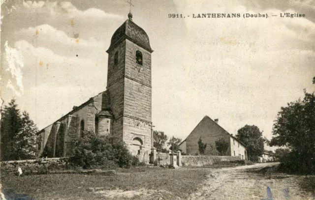 Carte LANTHENANS L'église