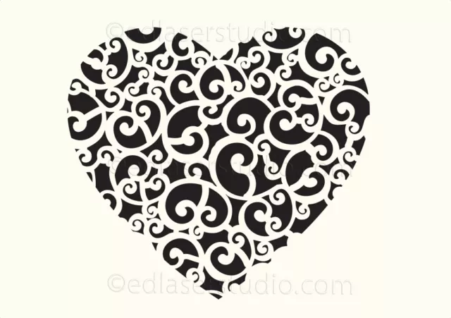 Heart Stencil Love Template Wedding Paint Wall Furniture Cardmaking Crafts  HE33
