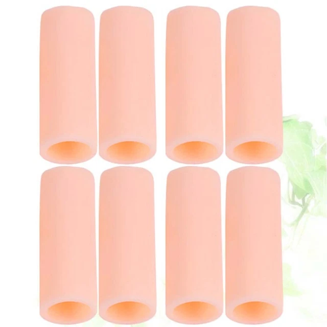 8 pz maniche tappi per dita manicotto per dita custodia protettiva gel uomo e donna