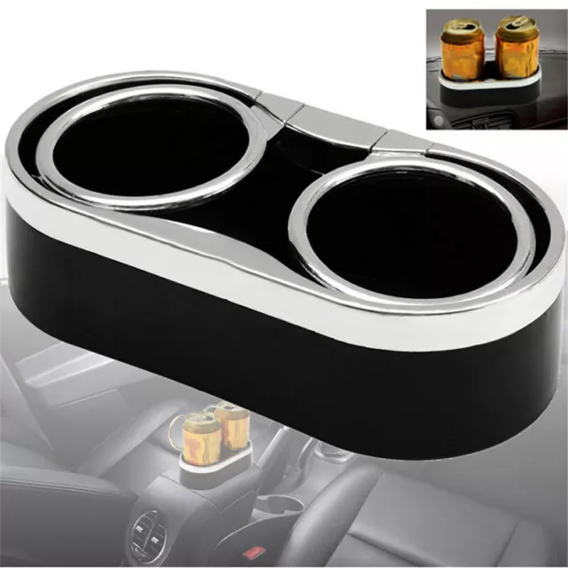 Universal Car Van Storage Drinking Bottle Double Can Cup Mount Holder Stand Tool