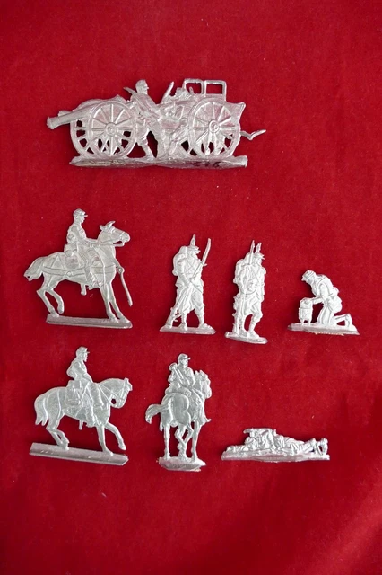 25 Soldats De Plats En étain – Guerre De 30 Ans – Figurines Zinnfiguren 1:50 – Occasion