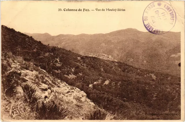 CPA AK MAROC Colonne de FEZ - Vue de MOULAY-IDRISS (93320)
