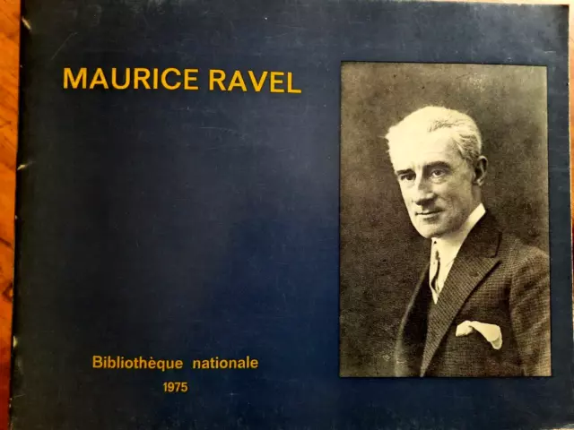 Maurice Ravel Catalogue Expo Bibliothèque Nationale Paris Centenaire Bakst 1975