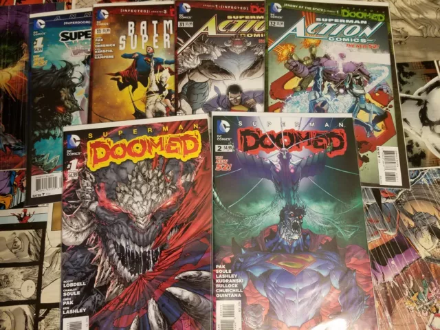 DC Comics Superman New 52 Comic Lot Of 6 issues, Doomed