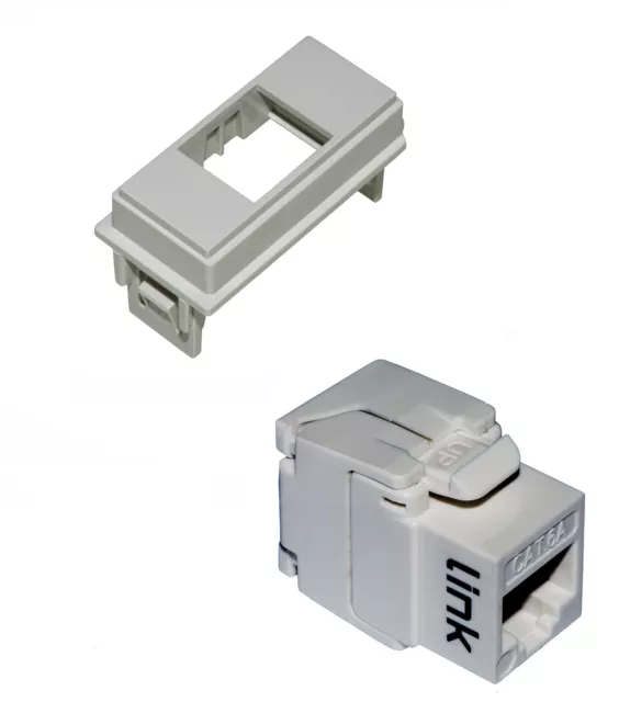 Connettore RJ45 Bticino Living Now toolless UTP cat6A bianco KW4279C6A