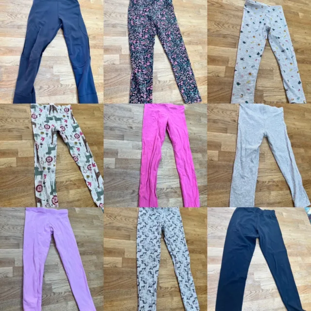 Girls Leggings Bundle, 4/6 Yrs, 10 Pairs, Used, Casual, Mixed Brands🍃charity🍃