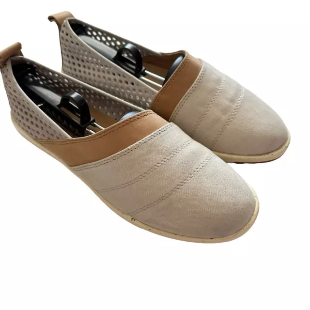 Emu Australia Meroo Canvas Slip On Women's 8 Grey. Comfort Lightweight