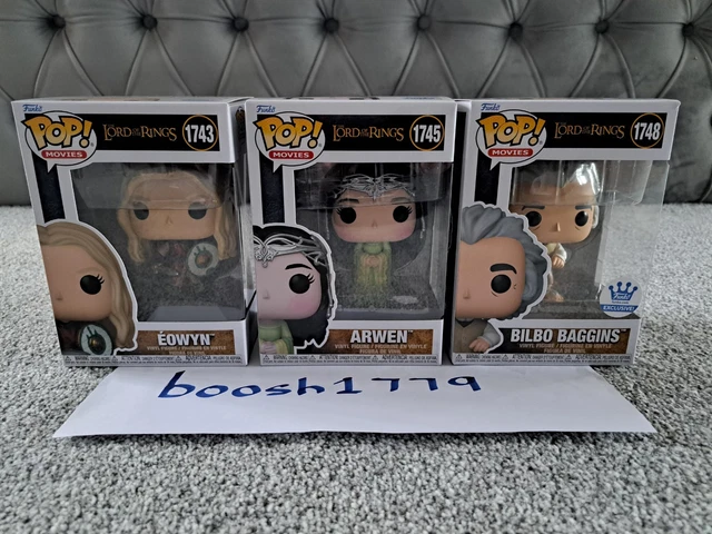 FUNKO POP THE Lord Of The Rings Eowyn 1743 Arwen 1745 Bilbo Baggins