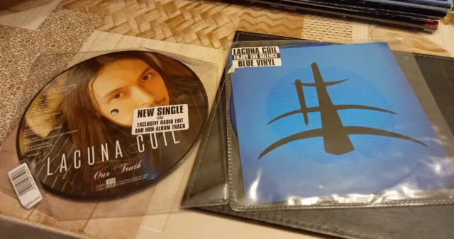 Lacuna Coil 7" Vinyl Singles Our Truth ~ Enjoy The Silence Blue Vinyl