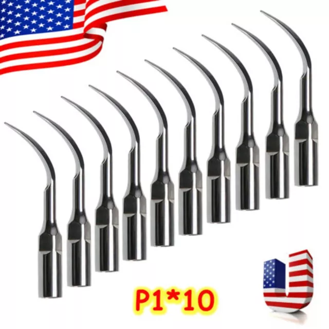 1-10 Dental Ultrasonic Scaler Perio Tips P1 fit for EMS/Woodpecker Handpiece